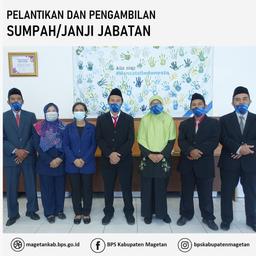 Pelantikan dan Pengambilan Sumpah/Janji Jabatan Fungsional di Lingkungan BPS Kabupaten Magetan