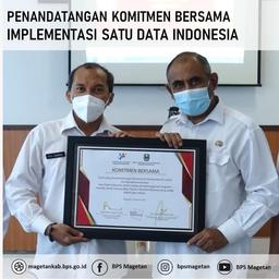  Penandatanganan Komitmen Bersama Implementasi Satu Data Indonesia (SDI).