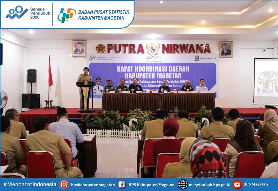 Rapat Koordinasi Daerah (RAKORDA) dalam menyambut Sensus Penduduk 2020.