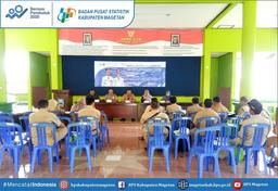 Sub-district coordination meeting in Kawedanan welcoming the 2020 Online Population Census.